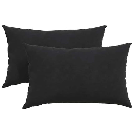 Sofakuddar 2 pcs Svart 50 x 30 cm Kordread tyg