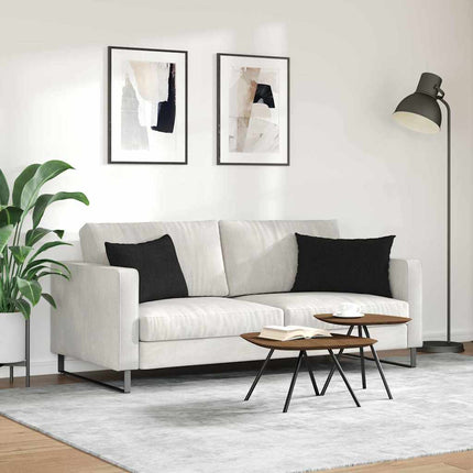 Sofakuddar 2 pcs Svart 60 x 40 cm tyg