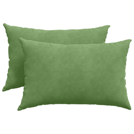 Sofakuddar 2 pcs Ljusgrön 60 x 40 cm Kordread tyg