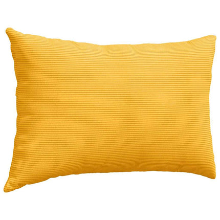 Sofakuddar 2 pcs Ljusgul 60 x 40 cm Kordread tyg