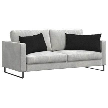 Sofakuddar 2 pcs Svart 80 x 40 cm tyg