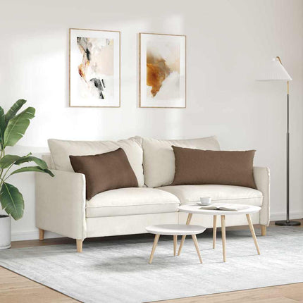 Sofakuddar 2 pcs Brun 80 x 40 cm tyg