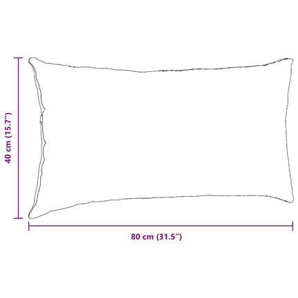 Sofakuddar 2 pcs Brun 80 x 40 cm tyg