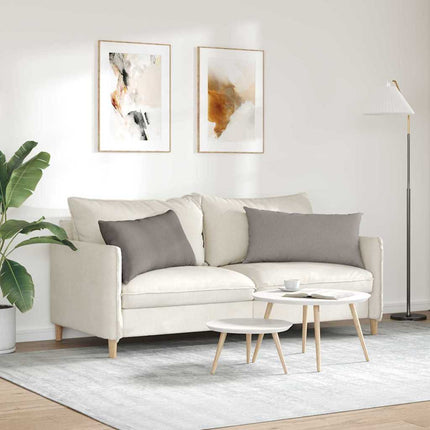 Sofakuddar 2 pcs Taupe 80 x 40 cm tyg
