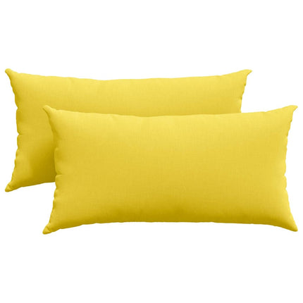 Sofakuddar 2 pcs Ljusgul 80 x 40 cm tyg