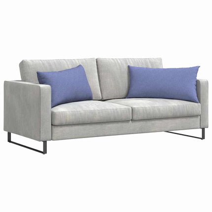 Sofakuddar 2 pcs Jeansblå 80 x 40 cm tyg