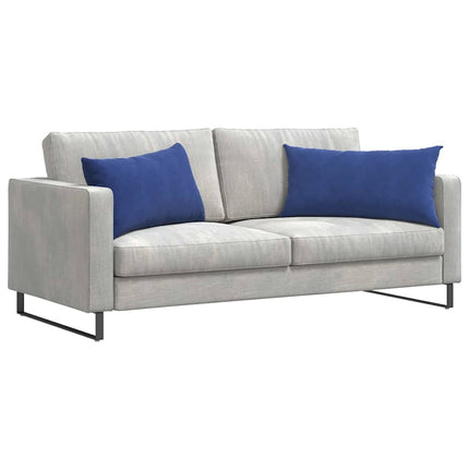 Sofakuddar 2 pcs Polisblå 80 x 40 cm Kordread tyg