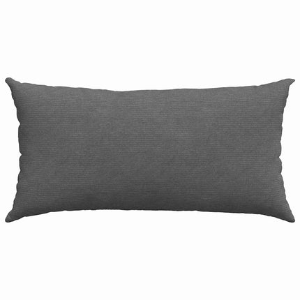 Sofakuddar 2 pcs Mörkgrå 80 x 40 cm Kordread tyg