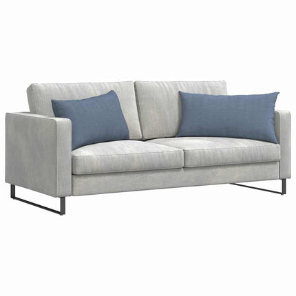 Sofakuddar 2 pcs Blå 80 x 40 cm Kordread tyg