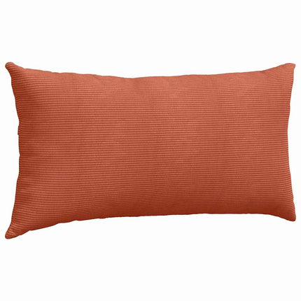 Sofakuddar 2 pcs Röd orange 80 x 40 cm Kordread tyg