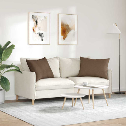 Sofakuddar 2 pcs Brun 70 x 50 cm tyg
