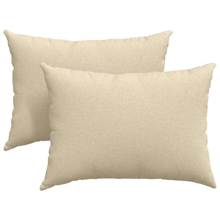 Sofakuddar 2 pcs Kräm 70 x 50 cm tyg