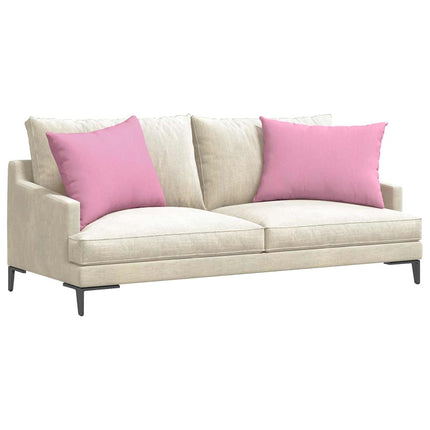 Sofakuddar 2 pcs Rosa 70 x 50 cm tyg