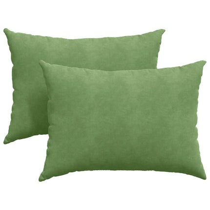 Sofakuddar 2 pcs Ljusgrön 70 x 50 cm Kordread tyg