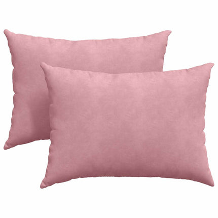 Sofakuddar 2 pcs Rosa 70 x 50 cm Kordread tyg