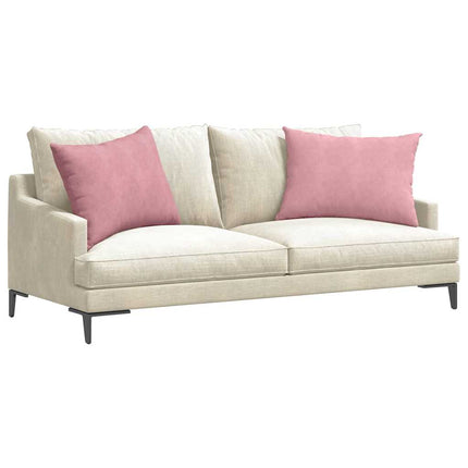 Sofakuddar 2 pcs Rosa 70 x 50 cm Kordread tyg