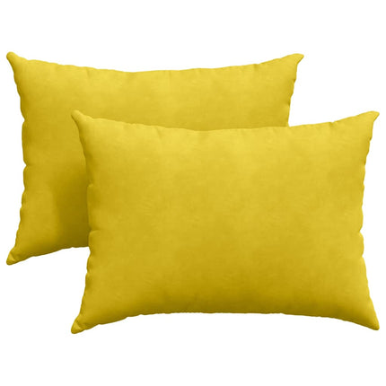 Sofakuddar 2 pcs Gul 70 x 50 cm Kordread tyg