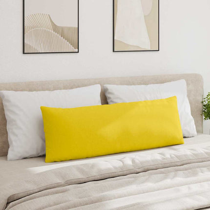 Sofakuddar 2 pcs Ljusgul 120 x 40 cm tyg