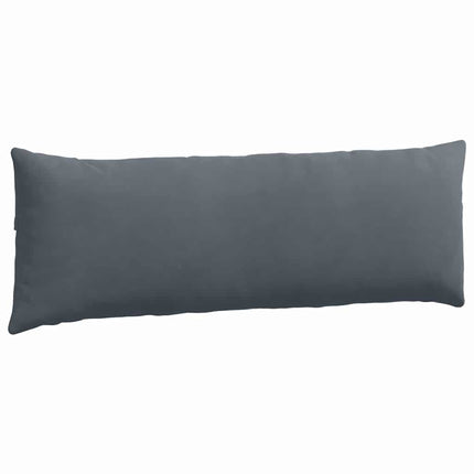 Sofakuddar 2 pcs Mörkgrå 120 x 40 cm Kordread tyg