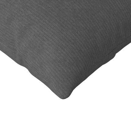 Sofakuddar 2 pcs Mörkgrå 120 x 40 cm Kordread tyg