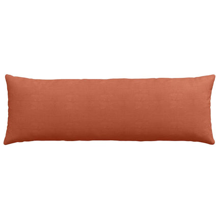 Sofakuddar 2 pcs Röd orange 120 x 40 cm Kordread tyg