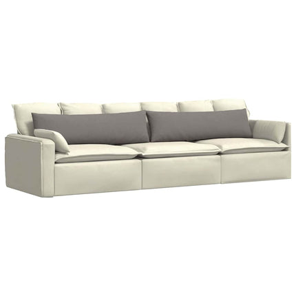 Sofakuddar 2 st tyg Taupe 145 x 40 cm