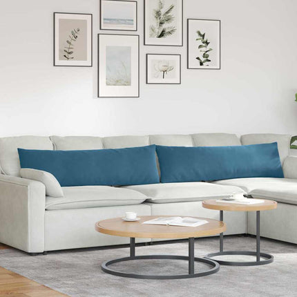 Sofakuddar 2 pcs Blå 145 x 40 cm Kordread tyg