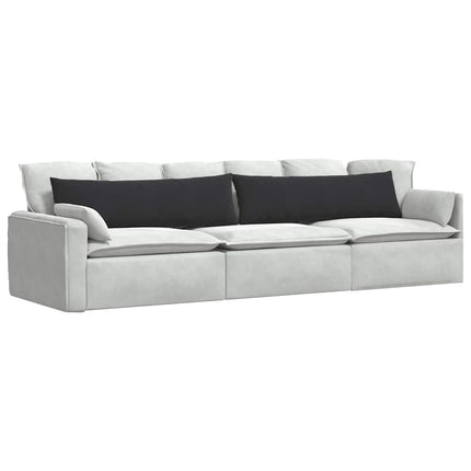Sofakuddar 2 pcs Svart 145 x 40 cm Kordread tyg