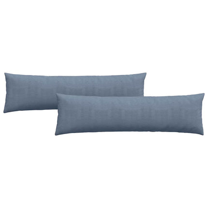 Sofakuddar 2 pcs Blå 145 x 40 cm Kordread tyg