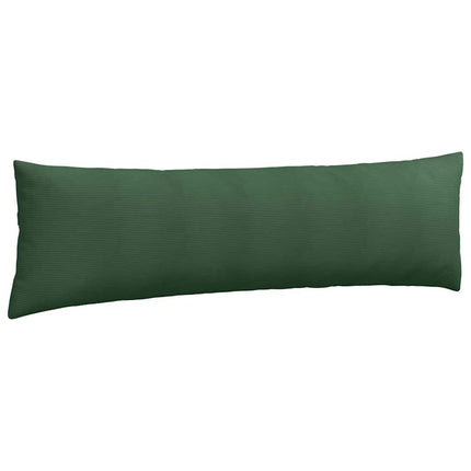 Sofakuddar 2 pcs Mörkgrön 145 x 40 cm Kordread tyg