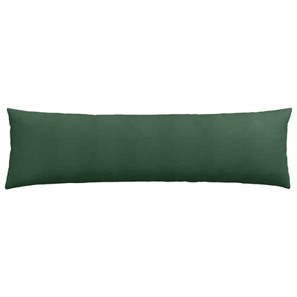 Sofakuddar 2 pcs Mörkgrön 145 x 40 cm Kordread tyg