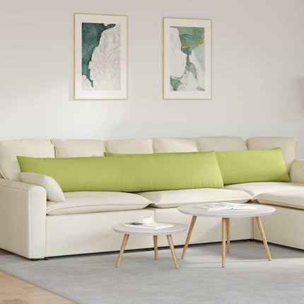 Sofakuddar 2 pcs Ljusgrön 200 x 40 cm tyg