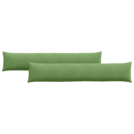 Sofakuddar 2 pcs Ljusgrön 200 x 40 cm Kordread tyg