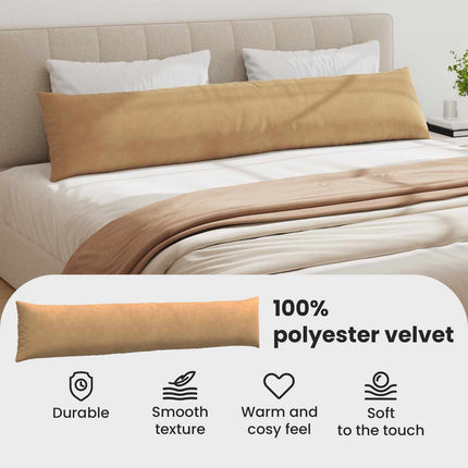 Sofakuddar 2 pcs Brun 200 x 40 cm Kordread tyg