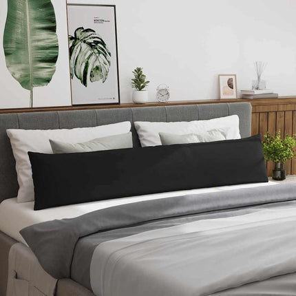 Sofakuddar 2 pcs Svart 200 x 40 cm tyg