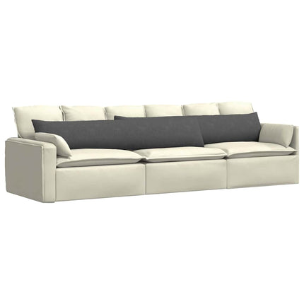 Sofakuddar 2 pcs Mörkgrå 200 x 40 cm Kordread tyg