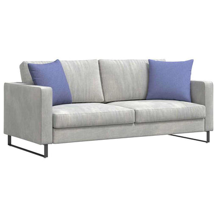 Sofakuddar 2 pcs Jeansblå 45 x 45 cm tyg