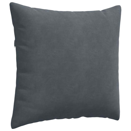 Sofakuddar 2 pcs Mörkgrå 45 x 45 cm Kordread tyg