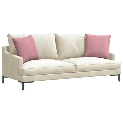 Sofakuddar 2 pcs Rosa 45 x 45 cm Kordread tyg