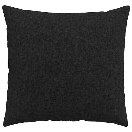 Sofakuddar 2 st tyg Svart 50 x 50 cm
