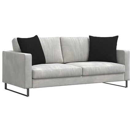 Sofakuddar 2 st tyg Svart 50 x 50 cm