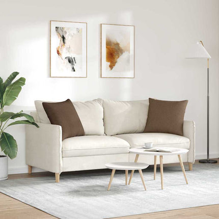 Sofakuddar 2 pcs Brun 50 x 50 cm tyg