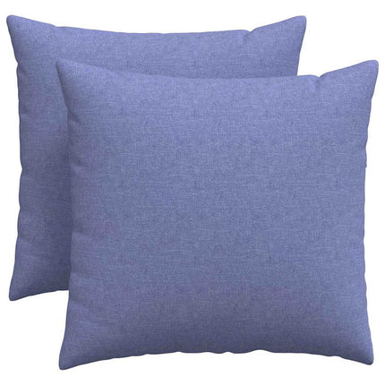 Sofakuddar 2 pcs Jeansblå 50 x 50 cm tyg