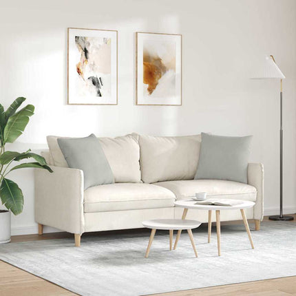 Sofakuddar 2 pcs Ljusgrå 50 x 50 cm tyg