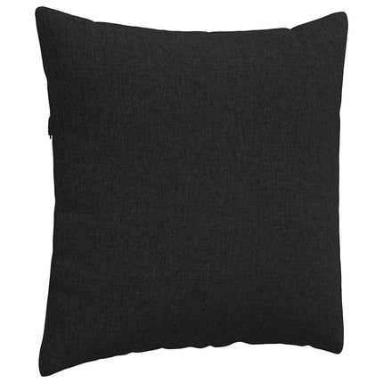 Sofakuddar 2 st tyg Svart 60 x 60 cm