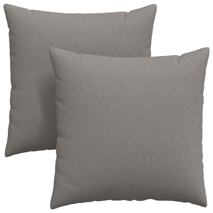 Sofakuddar 2 st tyg Taupe 60 x 60 cm