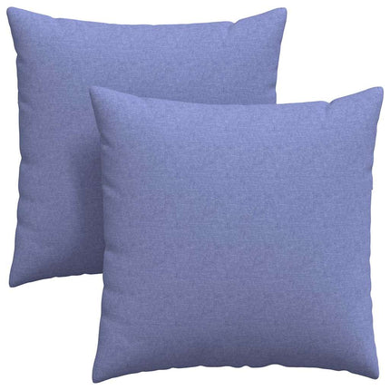 Sofakuddar 2 pcs Jeansblå 60 x 60 cm tyg