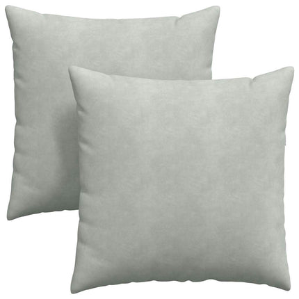 Sofakuddar 2 pcs Ljusgrå 60 x 60 cm Kordread tyg
