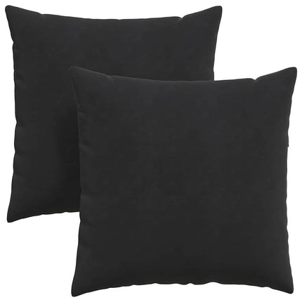 Sofakuddar 2 pcs Svart 60 x 60 cm Kordread tyg