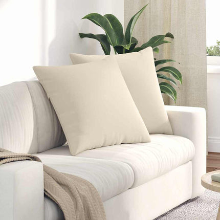 Sofakuddar 2 pcs Beige 60 x 60 cm tyg